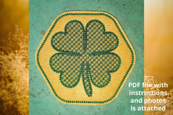 Coaster Clover: A Seasonal Embroidery Gem