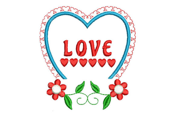 Heart Love Flowers: A Romantic Embroidery Staple for Valentine’s Day