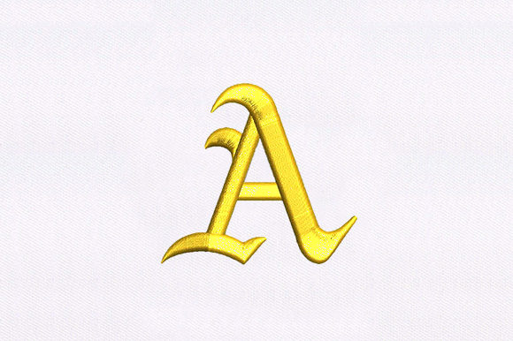 Letter A, 3D Puff – Festive & Versatile Alphabet Embroidery